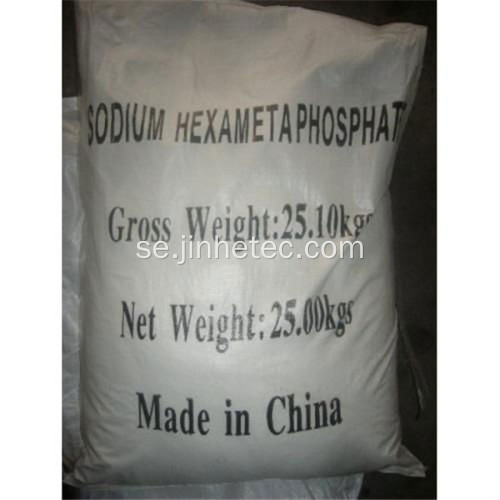 Industrikvalitet natriumhexametafosfat SHMP 68%